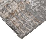 Tapete Sala Perfil Leve Caspian Estonado Off White e Cinza 140x200