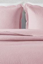 Kit Cobre leito Colcha King 3 Peças Bouti Microfibra Dots - Rosa