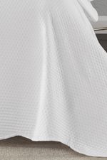 Kit Cobre leito Colcha Solteiro 2 Peças Bouti Microfibra Dots - Branco