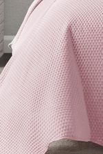 Kit Cobre leito Colcha Solteiro 2 Peças Bouti Microfibra Dots - Rosa