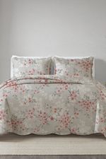 Kit Cobre Leito Colcha Casal 3 Peças Boutis Estampada Dupla Face - Lily