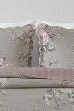 Kit Cobre Leito Colcha King 3 Peças Boutis Estampada Dupla Face - Ivy