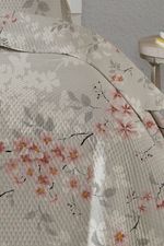 Kit Cobre Leito Colcha Queen 3 Peças Boutis Estampada Dupla Face - Lily