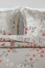 Kit Cobre Leito Colcha Super King 3 Peças Boutis Estampada Dupla Face - Lily