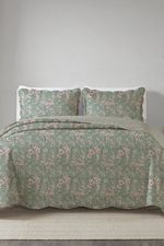 Kit Cobre Leito Colcha Solteiro 2 Peças Bouti Microfibra Estampada - Ivy