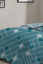 Kit Cobre Leito Colcha Casal 3 Peças Boutis Estampada Dupla Face - Oslo