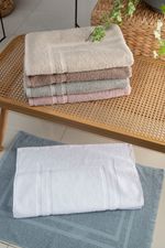 Toalha de Piso Felpudo Base 50x70cm 650g/m2 Branco