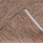 Tapete Artesanal Trama Basic Grande para Sala Mesclado Marrom 200x200