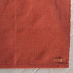 Tapete Artesanal Trama Basic Grande para Sala Liso Terracota 200x200