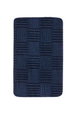 Tapete Banheiro Flufy Microfibra Antiderrapante 45x65 - Marinho