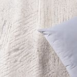 Tapete para Sala Grande Atto Mesclado Off White e Cinza 02 300x400
