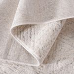 Tapete para Sala Grande Atto Mesclado Off White e Cinza 02 300x400