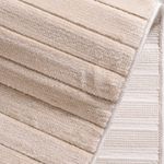 Tapete Takoma Liso Canelado Bege 200x240