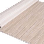 Tapete Takoma Liso Canelado Bege 200x240