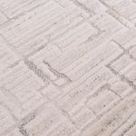 Tapete para Sala Grande Atto Mesclado Off White e Cinza 03 150x200