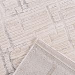 Tapete para Sala Grande Atto Mesclado Off White e Cinza 03 150x200