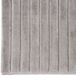 Tapete Takoma Liso Canelado Cinza 140x200