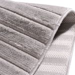 Tapete Takoma Liso Canelado Cinza 240x300