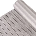 Tapete Passadeira 80x220 Takoma Liso Canelado Cinza