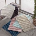 Tapete Antiderrapante NewYork Super Soft e Peluciado 50x70cm - Bege