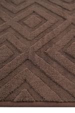 Tapete Passadeira Microfibra SuperSoft Pequim 100x140 - Lotus Marrom Escuro