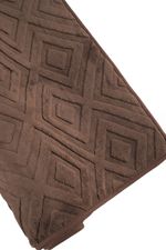 Tapete Passadeira Microfibra SuperSoft Pequim 100x140 - Lotus Marrom Escuro