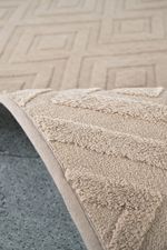 Tapete Passadeira Microfibra SuperSoft Pequim 100x140 - Lotus Bege