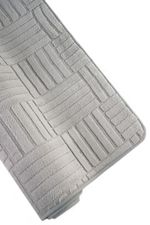 Tapete Passadeira Microfibra SuperSoft Pequim 100x140 - Grid Cinza