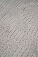 Tapete Passadeira Microfibra SuperSoft Pequim 100x140 - Grid Cinza