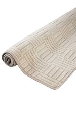 Tapete Microfibra SuperSoft Pequim 140x200 - Grid Bege