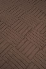 Tapete Passadeira Microfibra SuperSoft Pequim 60x200 - Grid Marrom Escuro