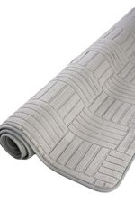 Tapete Microfibra SuperSoft Pequim 140x200 - Grid Cinza