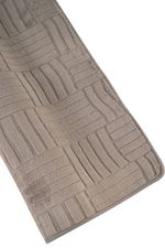 Tapete Microfibra SuperSoft Pequim 140x200 - Grid Marrom Claro