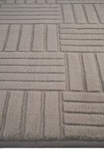 Tapete Microfibra SuperSoft Pequim 140x200 - Grid Marrom Claro