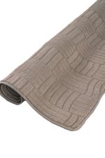 Tapete Microfibra SuperSoft Pequim 140x200 - Grid Marrom Claro