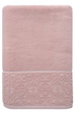 Toalha Banho 500g Super Soft Zero Twist Arabesco 70cmx140cm Rosa