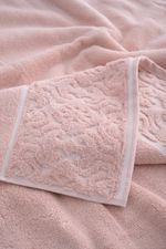 Toalha Banho 500g Super Soft Zero Twist Arabesco 70cmx140cm Rosa