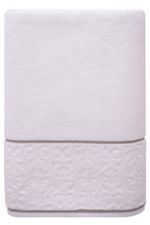 Toalha Banhão 500g Super Soft Zero Twist Arabesco 80cmx150cm Branco