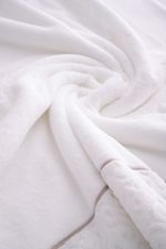 Toalha Banhão 500g Super Soft Zero Twist Arabesco 80cmx150cm Branco