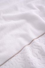 Toalha Banhão 500g Super Soft Zero Twist Arabesco 80cmx150cm Branco