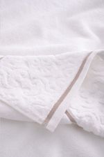 Toalha Banhão 500g Super Soft Zero Twist Arabesco 80cmx150cm Branco