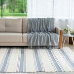 Tapete de Sala Artesanal Peludo Dupla Face Chic Cinza 200x300