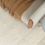 Tapete de Sala Artesanal Peludo Dupla Face Chic Cru 150x200