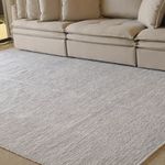Tapete De Sala de Algodão Mariah Mesclado Cinza 200x300