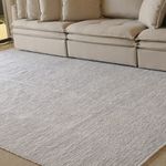 Tapete De Sala de Algodão Mariah Mesclado Cinza 250x300