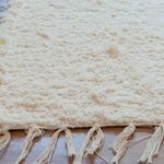 Tapete Artesanal Peludo Basic Scandinavo Cru 150x300