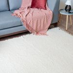 Tapete Artesanal Peludo Basic Scandinavo Cru 200x250