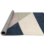 Tapete para Sala Grande Essenciais Geo Azul 140x200