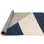 Tapete para Sala Grande Essenciais Geo Azul 200x250