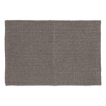 Tapete Antiderrapante Indiano Feito a Mão com Chenille Hawai - Chumbo 70x50